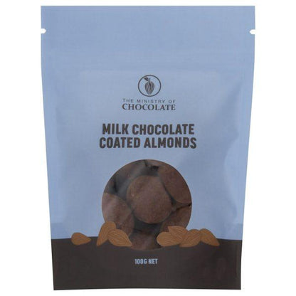 MILK CHOCOLATE COATED ALMONDS - 100G