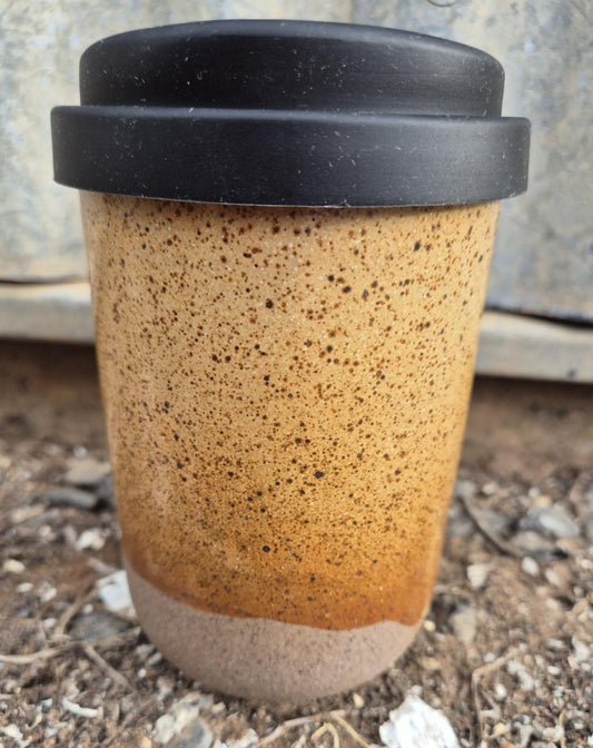 HOT OR COLD 16OZ TRAVEL MUG WITH LID - SANDY
