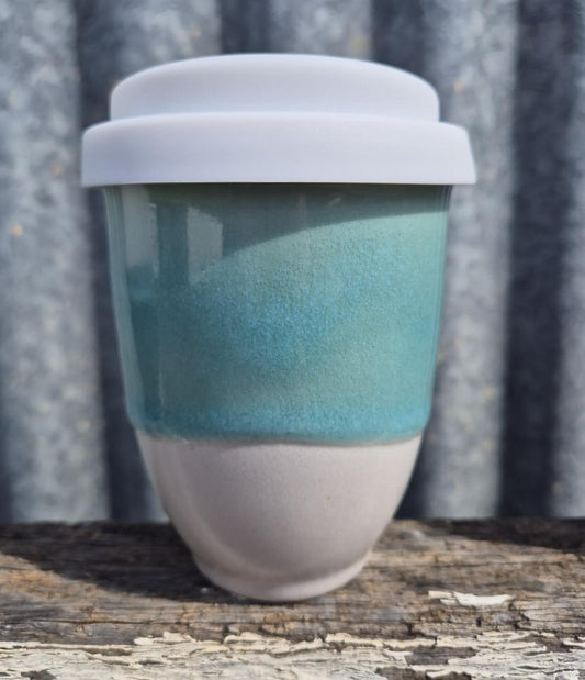 TRAVEL MUG 8OZ WITH LID - GLACIER