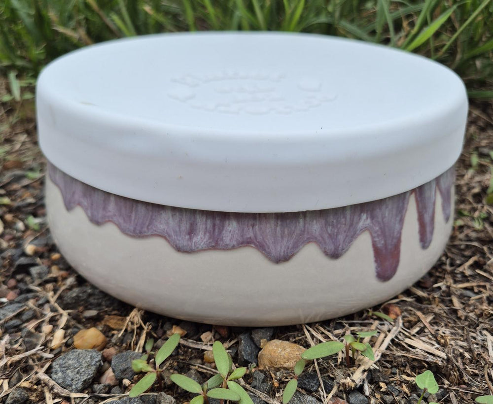 CERAMIC BOWL WITH LID - LARGE - ANGELIC