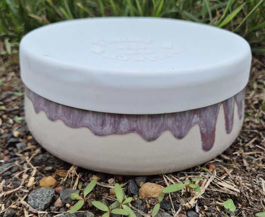 CERAMIC BOWL WITH LID - LARGE - ANGELIC