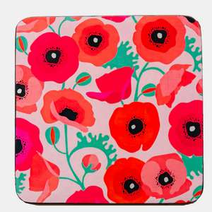 COASTERS - POPPIES