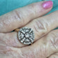 9CT YELLOW GOLD DIAMOND RING