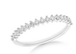 9CT WHITE GOLD DIAMOND WEDDING OR ETERNITY RING