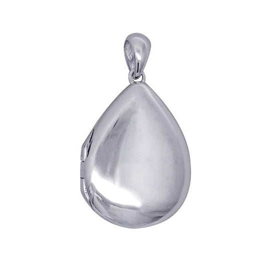 STERLING SILVER TEARDROP LOCKET