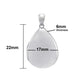 STERLING SILVER TEARDROP LOCKET