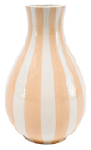 PEACH STRIPED VASE