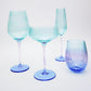 WINE GLASS - AQUA &  BLUE