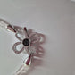 STERLING SILVER PEARL AND GEMSTONE NECKLACE