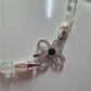 STERLING SILVER PEARL AND GEMSTONE NECKLACE