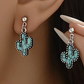 SILVER PLATED CACTUS EARRINGS