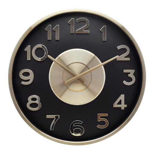 BLACK AND GOLD CLOCK