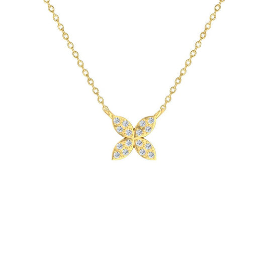 9CT YELLOW GOLD DIAMOND SET PENDANT