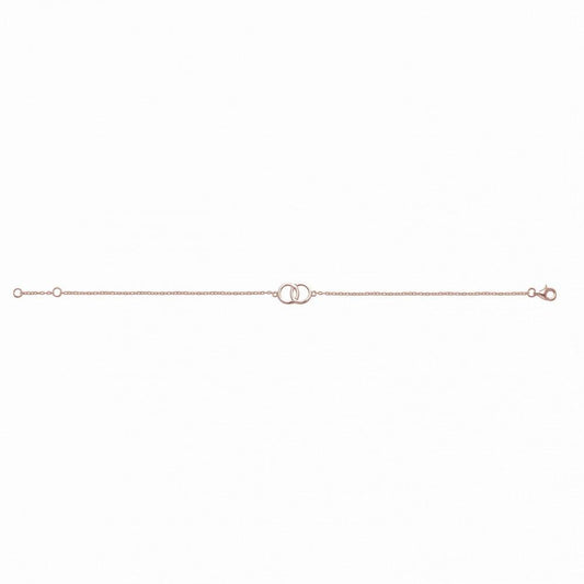 STERLING SILVER ROSE GOLD PLATED BRACELET