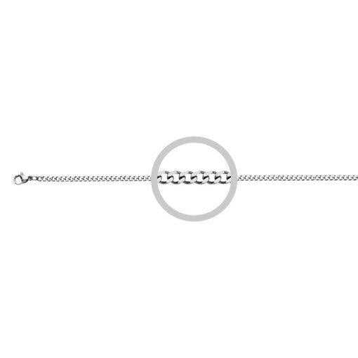 STAINLESS STEEL CURB CHAIN - 55CM