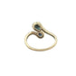 9CT YELLOW GOLD SAPPHIRE & DIAMOND RING