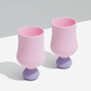 BUBBLE GOBLET SET OF 2 - FAIRY FLOSS