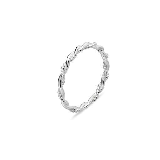 STERLING SILVER TWISTED RING