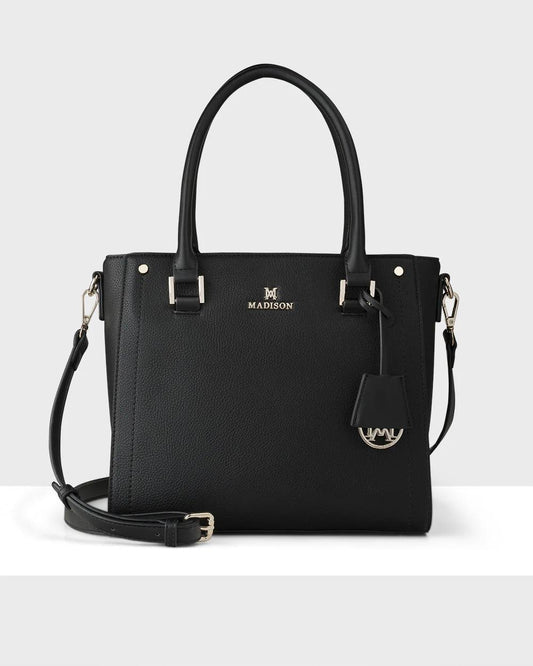 ANGIE SATCHEL BAG - BLACK