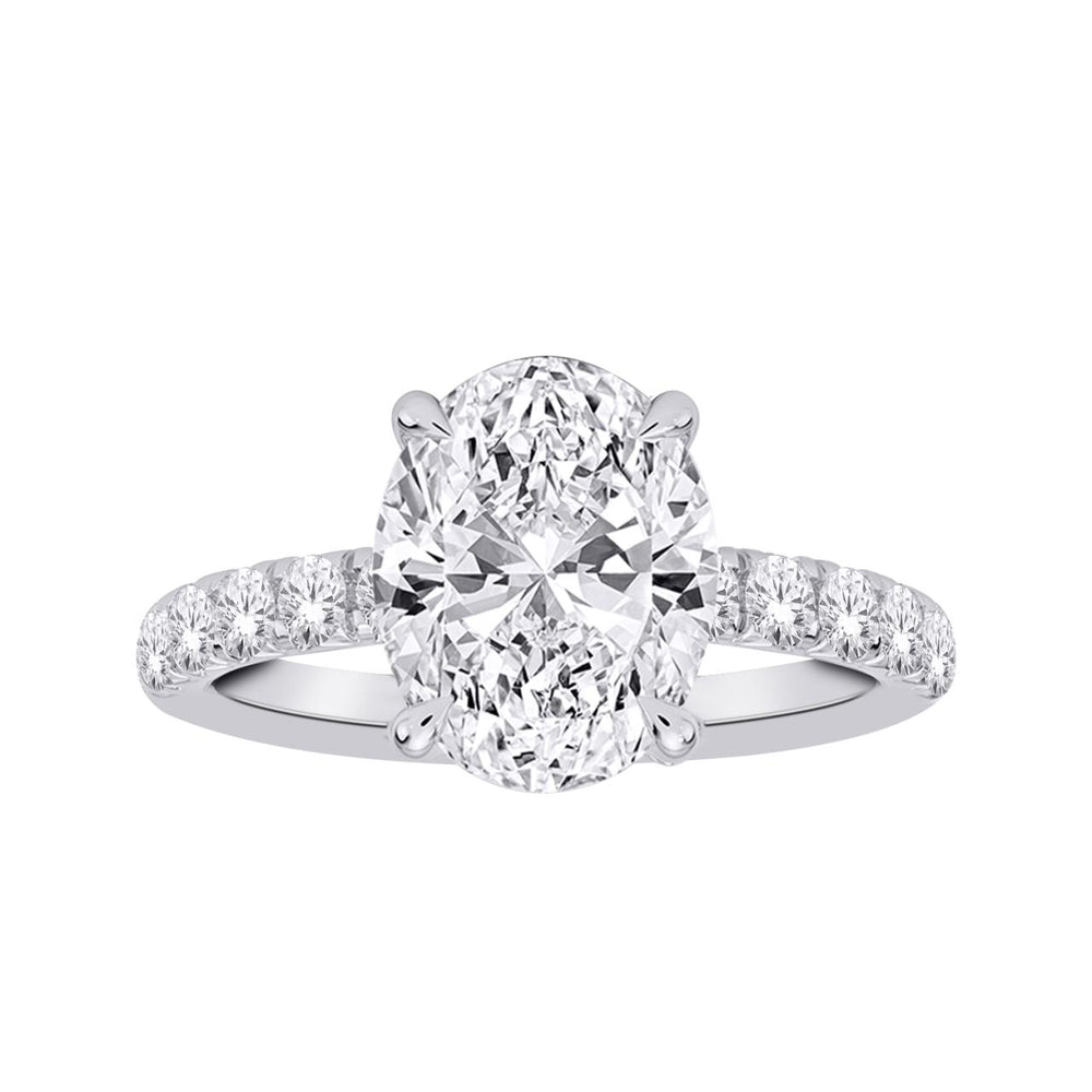 10CT WHITE GOLD DIAMOND ENGAGEMENT RING - 1.25CT