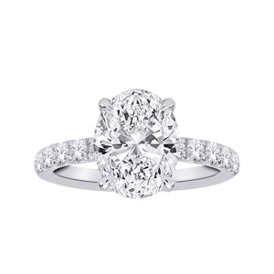 10CT WHITE GOLD DIAMOND ENGAGEMENT RING - 1.25CT