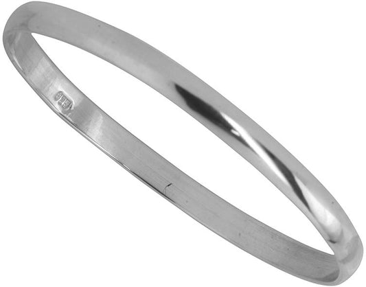 STERLING SILVER CHILDRENS BANGLE - 55MM