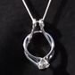 STERLING SILVER RING HOLDER PENDANT