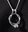 STERLING SILVER RING HOLDER PENDANT