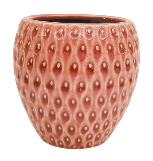 STRAWBERRY PLANTER PINK 12CM