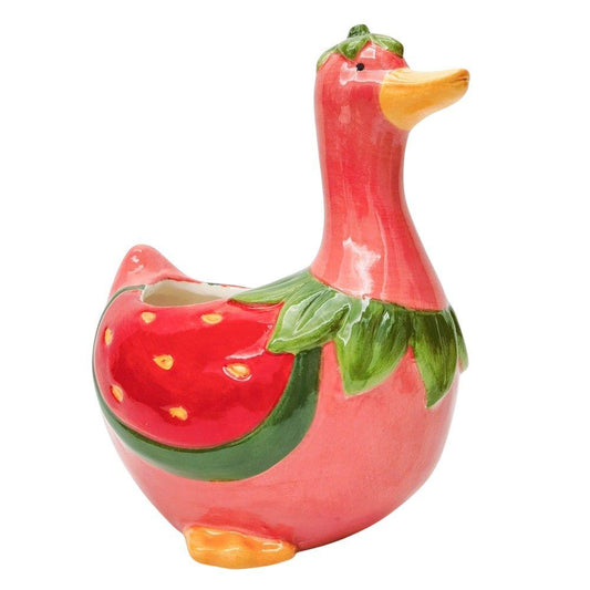 STRAWBERRY DUCK PLANTER