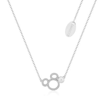 DISNEY MICKEY MOUSE PEARL CZ NECKLACE
