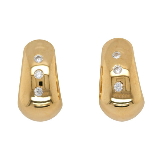 9CT GOLD SILVER FILLED CZ HUGGIES