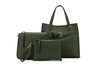 DARK OLIVE 3 PIECE HANDBAG