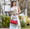 RED EAST WEST SHOULDER BAG