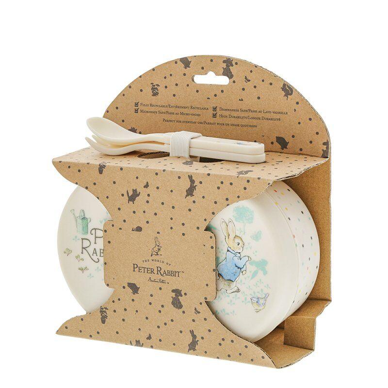 PETER RABBIT SNACK BOX WITH CUTLERY
