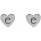 SS 8mm Engravable Heart Earrings