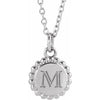Sterling Silver Engravable Beaded Necklace