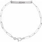 Sterling Silver Engravable Bar Bracelet