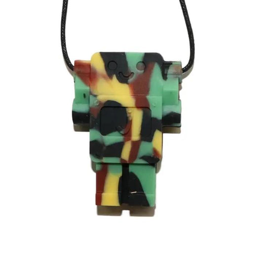 Jellystone Designs Robot Camo Chew Pendant