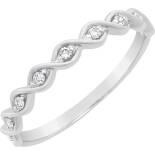 9ct White Gold Diamond Ring