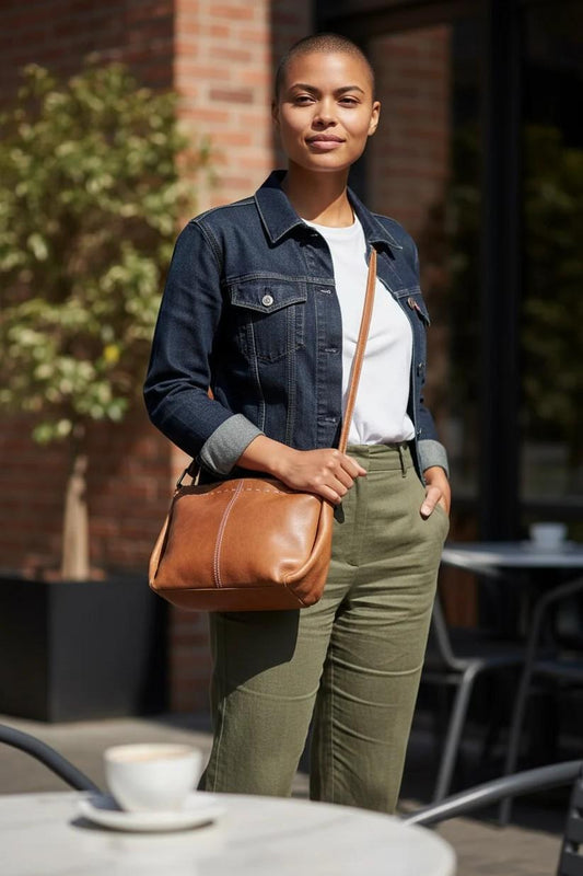 Cosgrove & Co Jade Camel - Slouch cross body bag