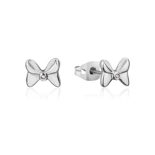 ECC DISNEY MINNIE MOUSE BOW CRYSTAL STUD EARRINGS