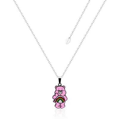 ECC Care Bears Cheer Bear Belly Badge Enamel Necklace