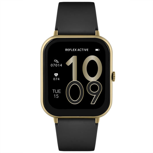 Reflex Active SERIES 23 Gold Case & Black Silicone Strap
