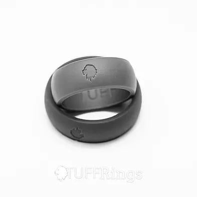 Men's Bold Silicone Ring DARK GREY SIZE 11