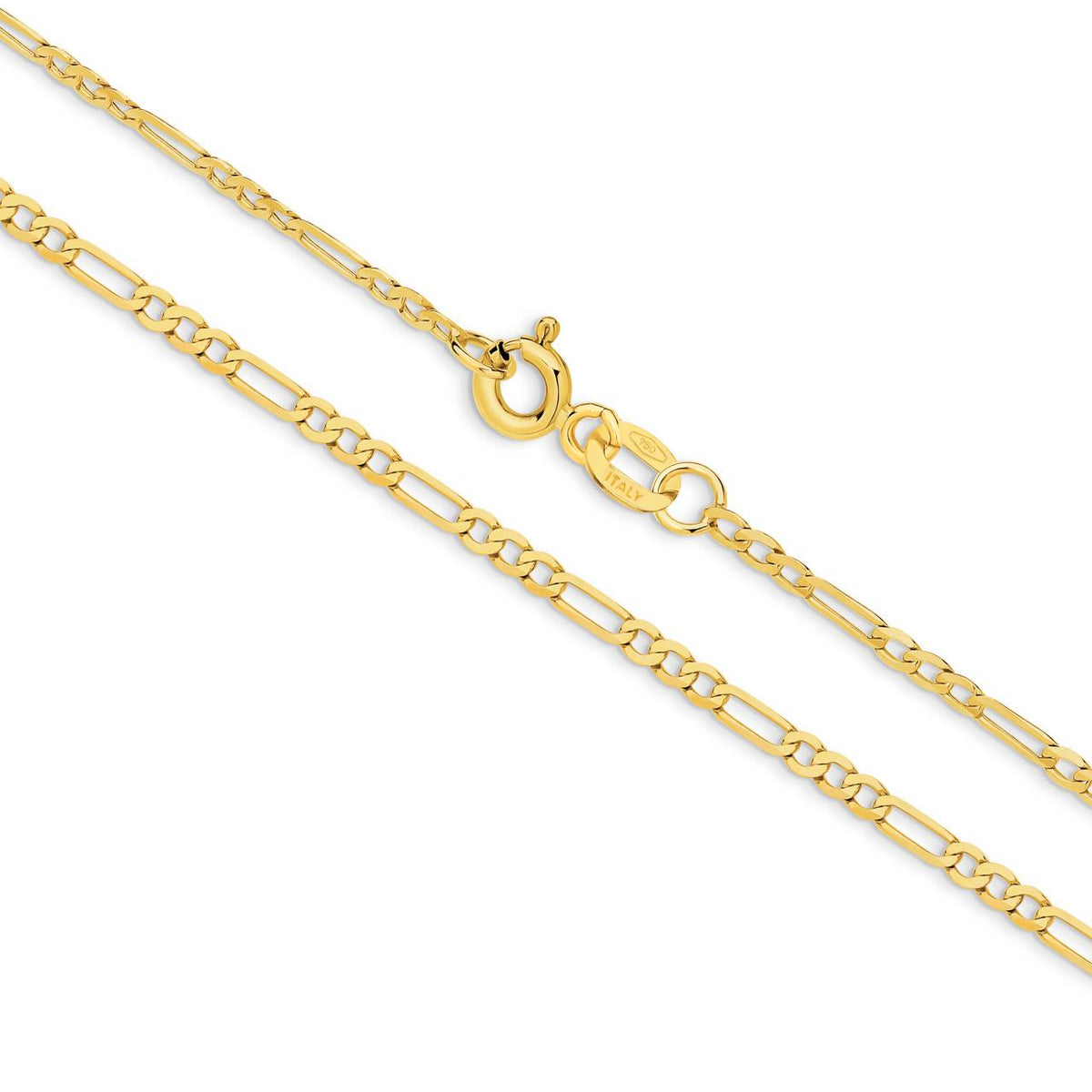 9CT YELLOW GOLD FIGARO CHAIN