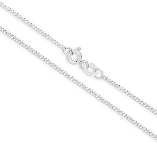 9CT WG DIAMOND CUT CURB CHAIN