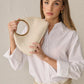 LUSTRE & SAGE Hailey Statement Handle Bag in White