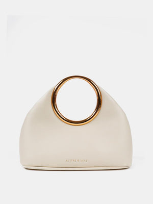 LUSTRE & SAGE Hailey Statement Handle Bag in White