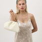 LUSTRE & SAGE Venetia Woven Clutch Bag in White